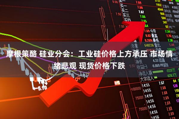 摩根策酪 硅业分会：工业硅价格上方承压 市场情绪悲观 现货价格下跌