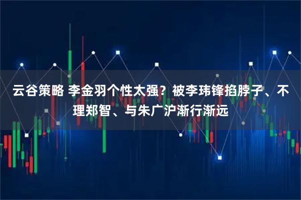 云谷策略 李金羽个性太强？被李玮锋掐脖子、不理郑智、与朱广沪渐行渐远